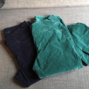 Two pairs of JAG corduroy jeans